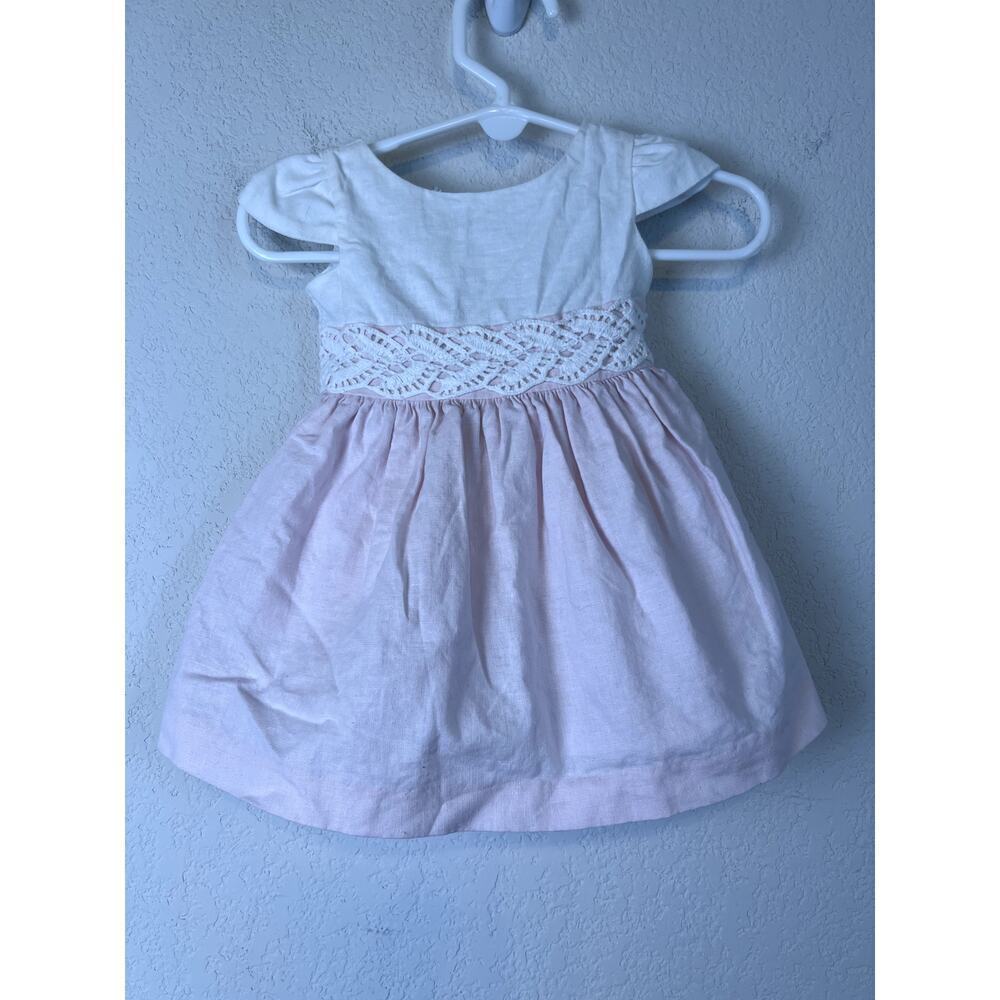 Adorable Edgehill Collection Pink & White Baby Outfit 3M